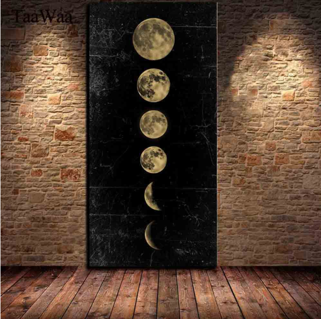 Lunar Eclipse Wall Art Painting