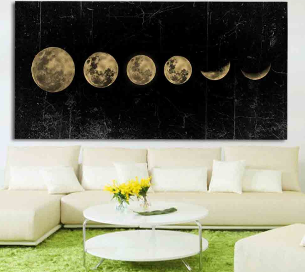 Lunar Eclipse Wall Art Painting