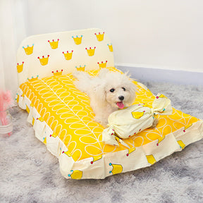 Teddy small dog pet bed