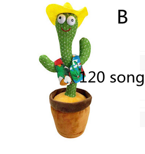 Dancing Cactus Enchanting Flower Electric Plush Toy Twisting Music Song