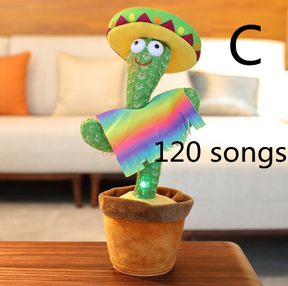 Dancing Cactus Enchanting Flower Electric Plush Toy Twisting Music Song