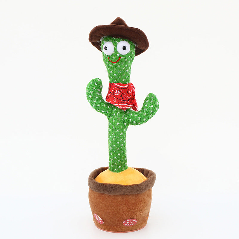 Dancing Cactus Enchanting Flower Electric Plush Toy Twisting Music Song